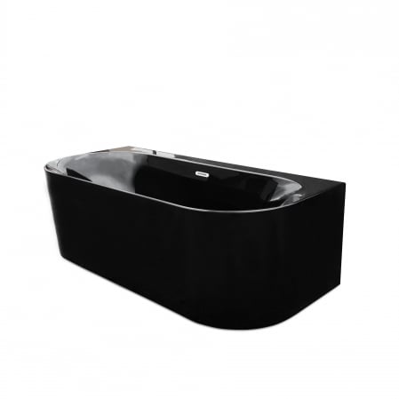 PROMOȚII - Cadă freestanding lipită de perete formă dreptunghiulară 160x80 cm culoare neagră model Armonia