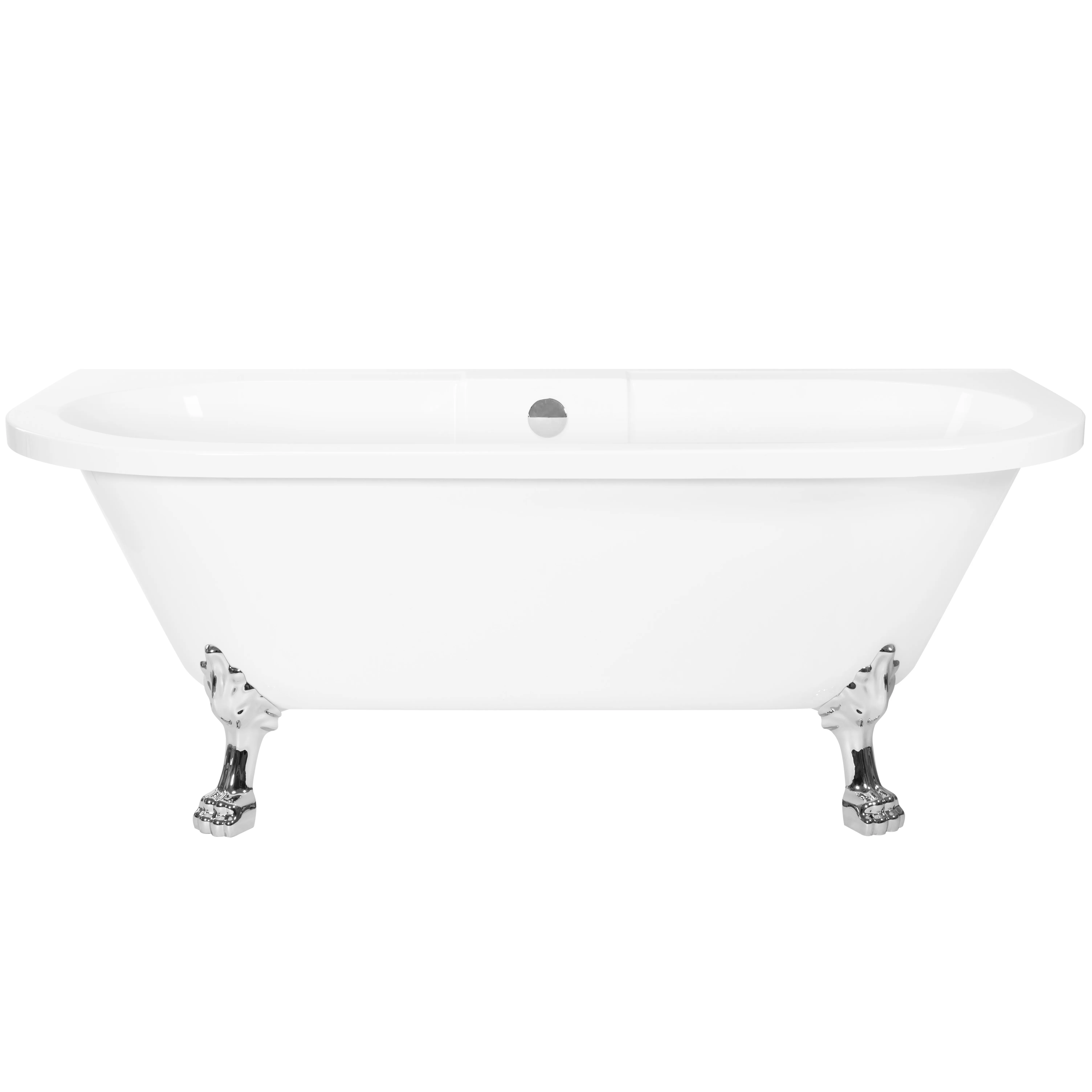 Căzi Freestanding - Cadă freestanding lipită de perete formă dreptunghiulară 170x76x63 cm culoare albă model Korfu