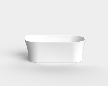 Cadă freestanding lipită de perete formă dreptunghiulară 170x80x60 cm culoare albă model AT604 [1]