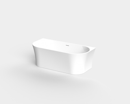Cadă freestanding lipită de perete formă dreptunghiulară 170x80x60 cm culoare albă model AT604 [2]