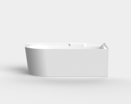 Cadă freestanding lipită de perete partea dreaptă formă dreptunghiulară 170x85x60 cm culoare albă model AT610R [2]