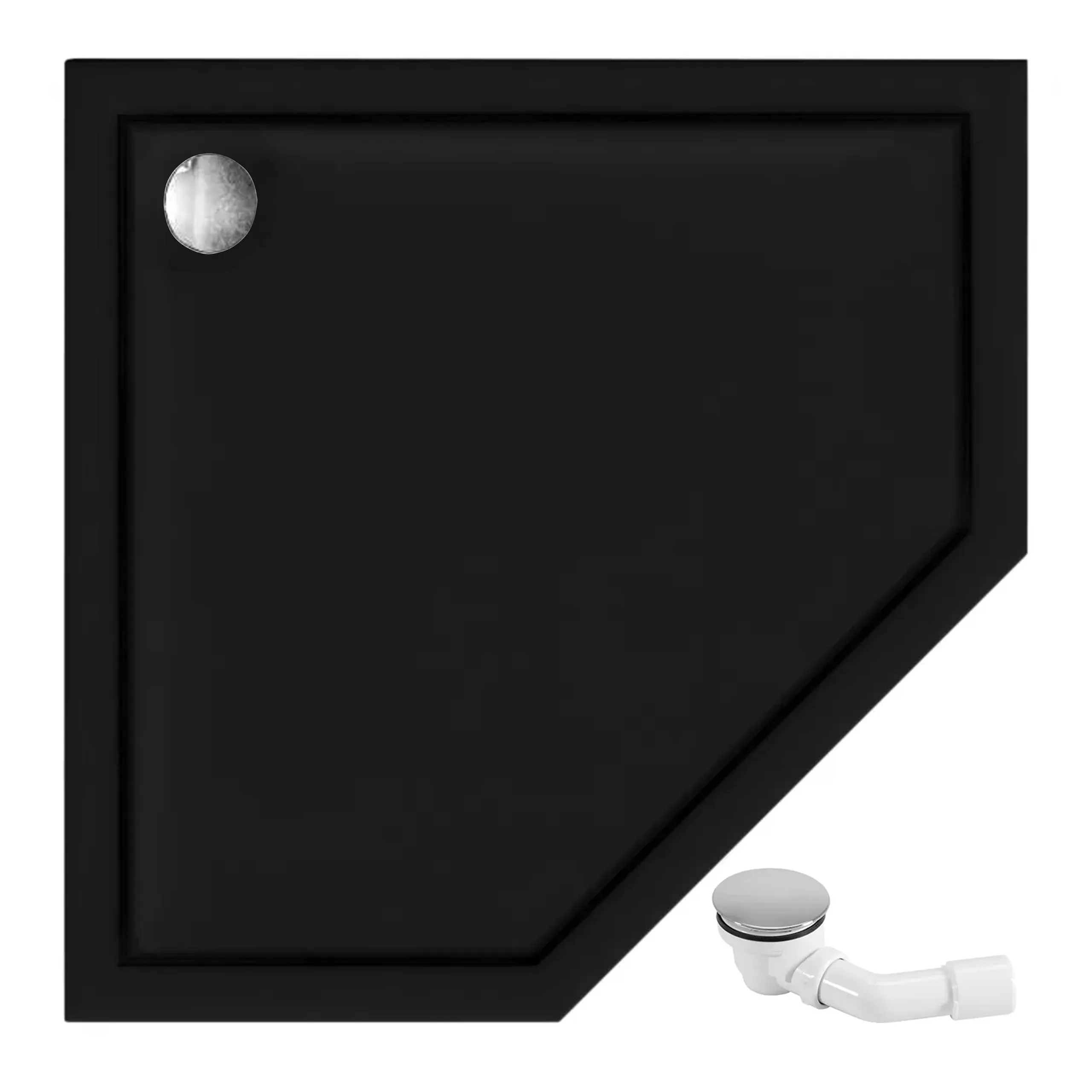 Cădițe duș - Cădiță de duș mărime 90x90 cm culoare negru lucios formă pătrată din acril sanitar model Diamond Black