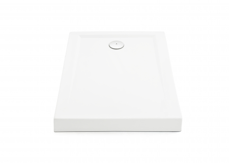 Cădiță de duș mărime 90x120 cm culoare alb lucios formă dreptunghiulară din acril sanitar model Achile White [4]