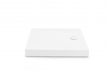 Cădiță de duș mărime 82x102 cm culoare alb lucios formă dreptunghiulară din acril sanitar model Aida White [4]