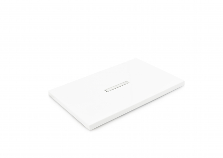 Cădiță de duș mărime 100x120 cm culoare alb lucios formă dreptunghiulară din acril sanitar model Alexa White [1]
