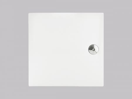 Cădiță duș mărime 80x80 cm culoare alb lucios formă pătrată din acril sanitar model Anya White [7]