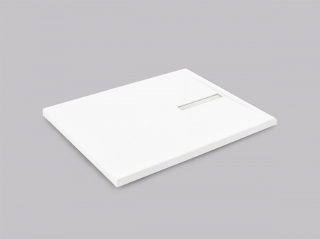 Cădiță de duș mărime 80x100 cm culoare alb lucios formă dreptunghiulară din acril sanitar model Atena White [3]