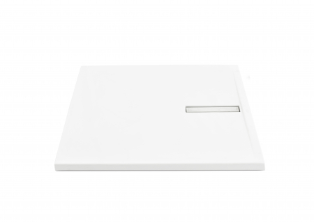 Cădiță de duș mărime 80x100 cm culoare alb lucios formă dreptunghiulară din acril sanitar model Atena White [1]