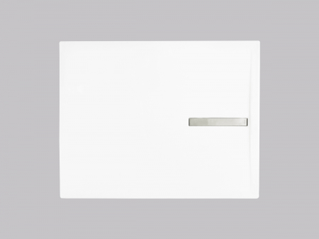 Cădiță de duș mărime 80x100 cm culoare alb lucios formă dreptunghiulară din acril sanitar model Atena White [7]