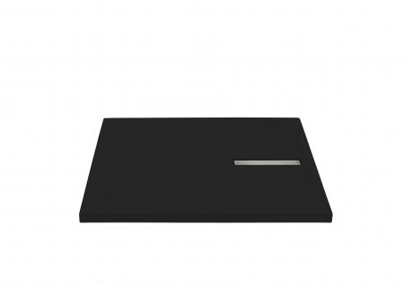Cădiță de duș mărime 80x100 cm culoare negru lucios formă dreptunghiulară din acril sanitar model Atena Black [2]