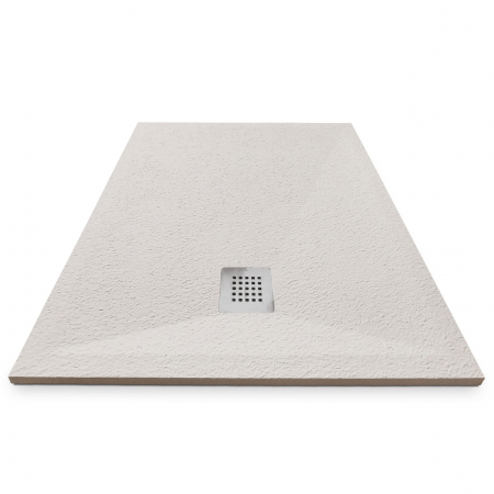 Cădiță de duș mărime 80x120 cm culoare crem mat formă dreptunghiulară din compozit model Eliza Cream [2]