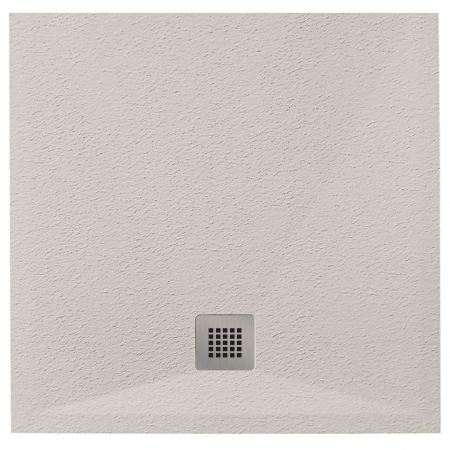 Cădiță duș mărime 90x90 cm culoare crem mat formă pătrată din compozit model Eliza Cream