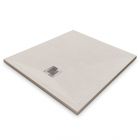 Cădiță de duș mărime 90x100 cm culoare crem mat formă dreptunghiulară din compozit model Eliza Cream [1]