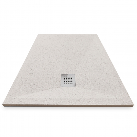 Cădiță de duș mărime 90x100 cm culoare crem mat formă dreptunghiulară din compozit model Eliza Cream [2]