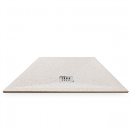 Cădiță de duș mărime 80x140 cm culoare crem mat formă dreptunghiulară din compozit model Eliza Cream [2]