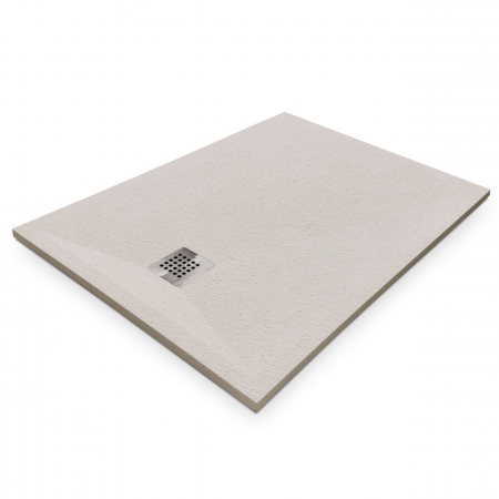 Cădiță duș mărime 80x100 cm culoare crem mat formă dreptunghiulară din compozit model Eliza Cream [1]