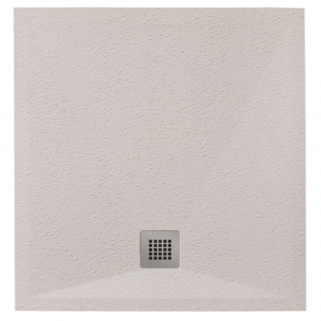 Cădiță de duș mărime 90x100 cm culoare crem mat formă dreptunghiulară din compozit model Eliza Cream