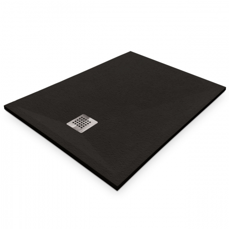 Cădiță duș mărime 80x100 cm culoare negru mat formă dreptunghiulară din compozit model Eliza Black [1]