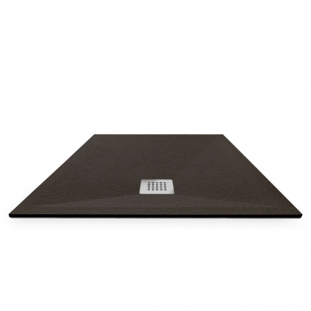Cădiță de duș mărime 80x140 cm culoare negru mat formă dreptunghiulară din compozit model Eliza Black [2]