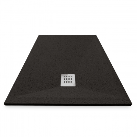 Cădiță duș mărime 70x90 cm culoare negru mat formă dreptunghiulară din compozit model Eliza Black [2]