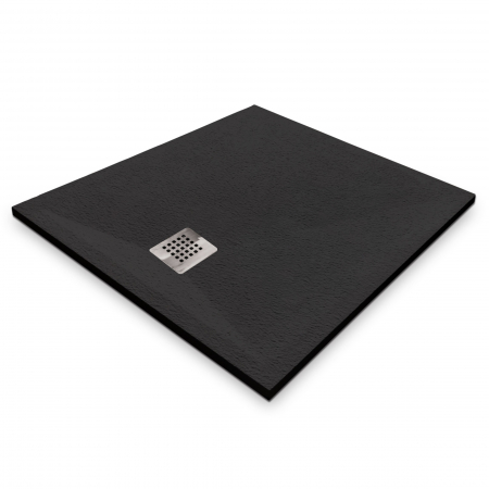 Cădiță de duș mărime 90x100 cm culoare negru mat formă dreptunghiulară din compozit model Eliza Black [1]