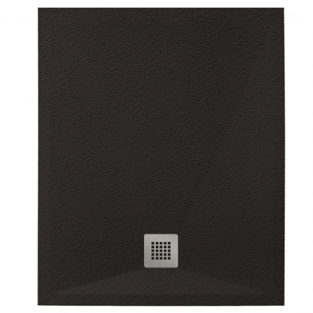 Cădiță duș mărime 80x100 cm culoare negru mat formă dreptunghiulară din compozit model Eliza Black