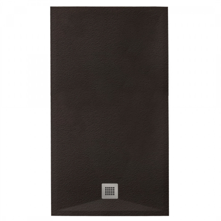 Cădiță de duș mărime 80x140 cm culoare negru mat formă dreptunghiulară din compozit model Eliza Black