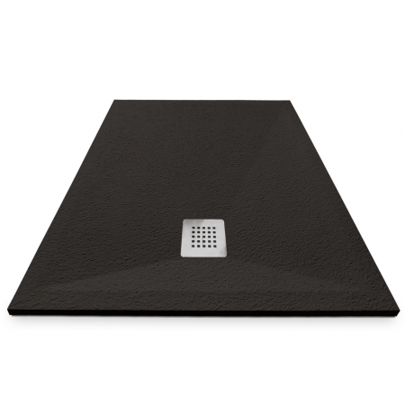 Cădiță de duș mărime 90x100 cm culoare negru mat formă dreptunghiulară din compozit model Eliza Black [2]