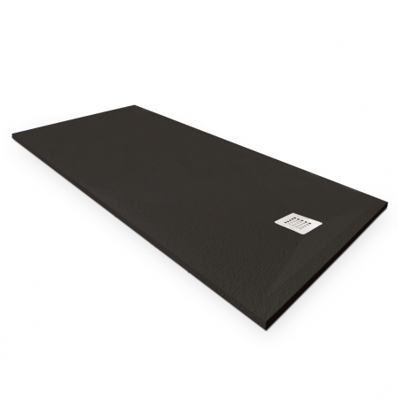 Cădiță duș mărime 80x160 cm culoare negru mat formă dreptunghiulară din compozit model Eliza Black [3]