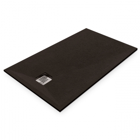 Cădiță duș mărime 90x140 cm culoare negru mat formă dreptunghiulară din compozit model Eliza Black [3]