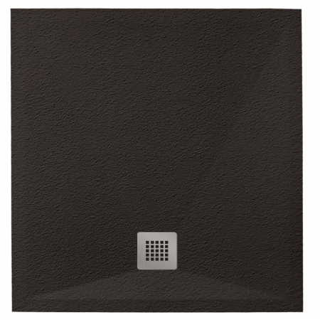 Cădiță de duș mărime 90x100 cm culoare negru mat formă dreptunghiulară din compozit model Eliza Black