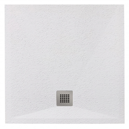 Cădiță de duș mărime 90x90 cm culoare alb mat formă pătrată din compozit model Eliza White