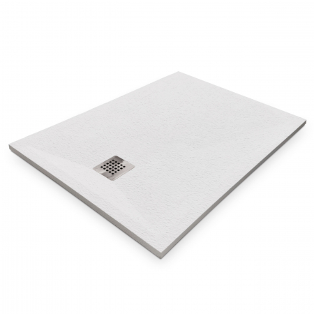 Cădiță de duș mărime 80x100 cm culoare alb mat formă dreptunghiulară din compozit model Eliza White [1]