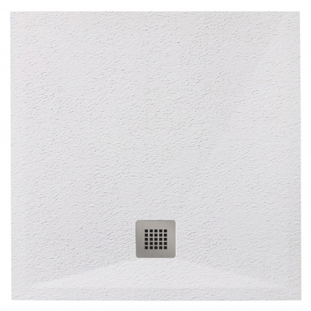Cădiță de duș mărime 80x80 cm finisaj alb mat formă pătrată din compozit model Eliza White