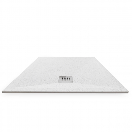 Cădiță duș mărime 80x140 cm culoare alb mat formă dreptunghiulară din compozit model Eliza White [2]