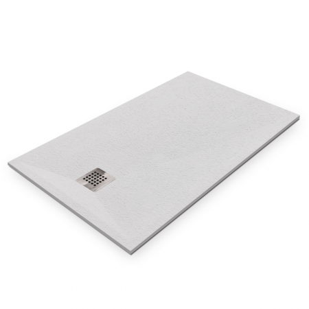 Cădiță duș mărime 90x140 cm culoare alb mat formă dreptunghiulară din compozit model Eliza White [1]