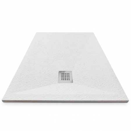 Cădiță de duș mărime 80x100 cm culoare alb mat formă dreptunghiulară din compozit model Eliza White [2]