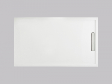Cădiță de duș mărime 80x140 cm culoare alb lucios formă dreptunghiulară din acril sanitar model Iris White [7]
