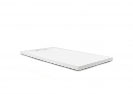 Cădiță de duș mărime 80x140 cm culoare alb lucios formă dreptunghiulară din acril sanitar model Iris White [3]