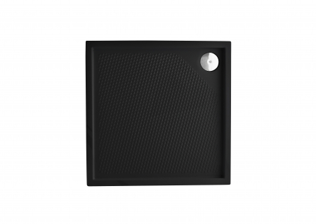 Cădițe duș - Cădiță de duș mărime 90x90 cm culoare negru lucios formă pătrată din acril sanitar model Lara Black
