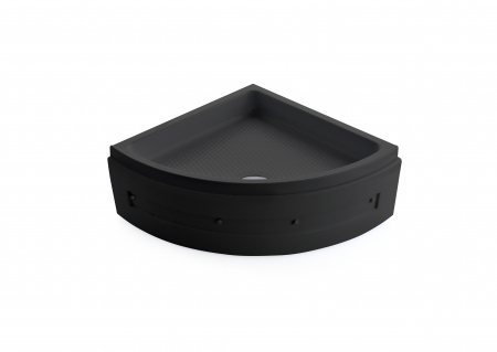 Cădiță de duș mărime 90x90 cm culoare negru lucios formă pătrată din acril sanitar model Selena Black [2]