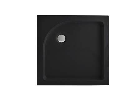 Cădițe duș - Cădiță de duș mărime 80x80 cm culoare negru lucios formă pătrată din acril sanitar model Sephora Black