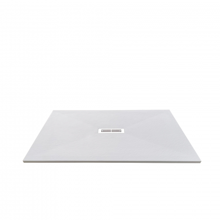 Cădiță de duș mărime 80x140 cm culoare alb mat formă dreptunghiulară din compozit model Electra White [3]
