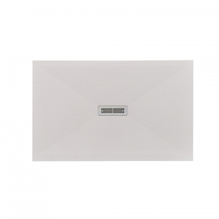 Cădiță de duș mărime 80x100 cm culoare crem mat formă dreptunghiulară din compozit model Electra Cream