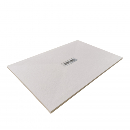 Cădiță de duș mărime 80x100 cm culoare crem mat formă dreptunghiulară din compozit model Electra Cream [1]