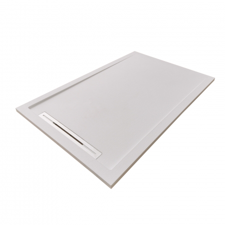 Cădiță duș mărime 80x100 cm  culoare crem mat formă dreptunghiulară din compozit model Freya Cream [1]