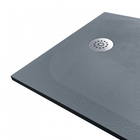 Cădiță duș mărime 80x100  culoare gri mat formă dreptunghiulară din compozit model Selene Grey [1]