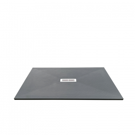 Cădiță de duș mărime 80x100 cm  culoare gri mat formă dreptunghiulară din compozit model Electra Grey [3]