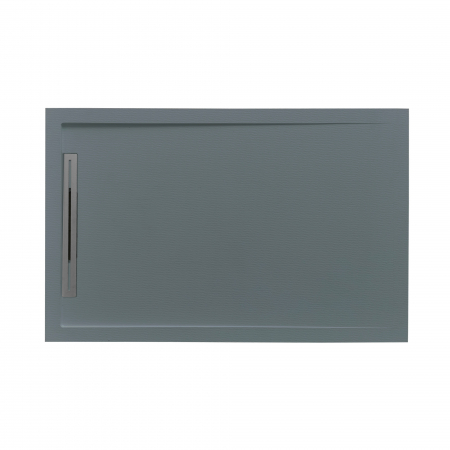 Cădiță duș mărime 80x100 cm  culoare gri mat formă dreptunghiulară din compozit model Freya Grey