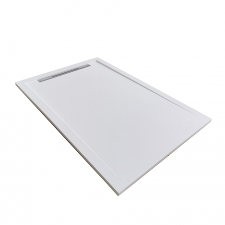 Cădiță duș mărime 80x140 cm  culoare alb mat formă dreptunghiulară din compozit model Freya White [2]